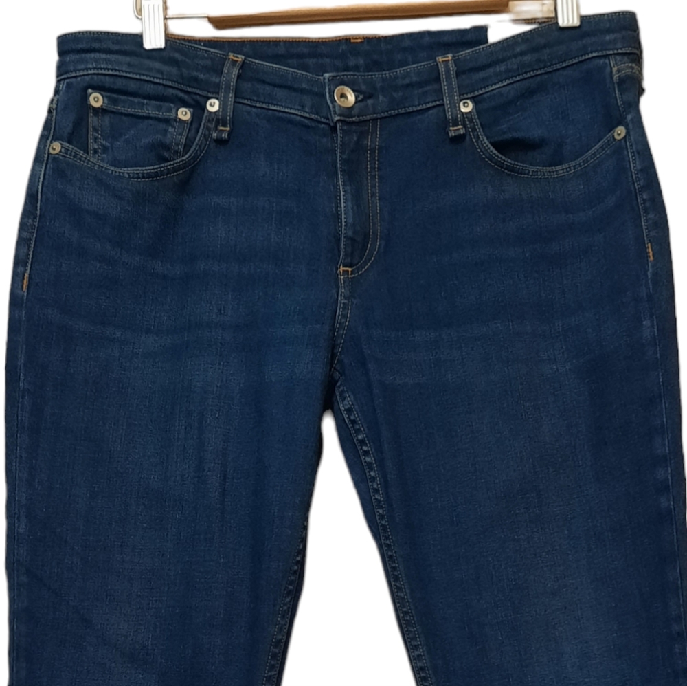 RAG & BONE Jeans Dre Low Rise Slim Boyfriend Dark Blue Denim Anthropologie - Picture 7 of 14